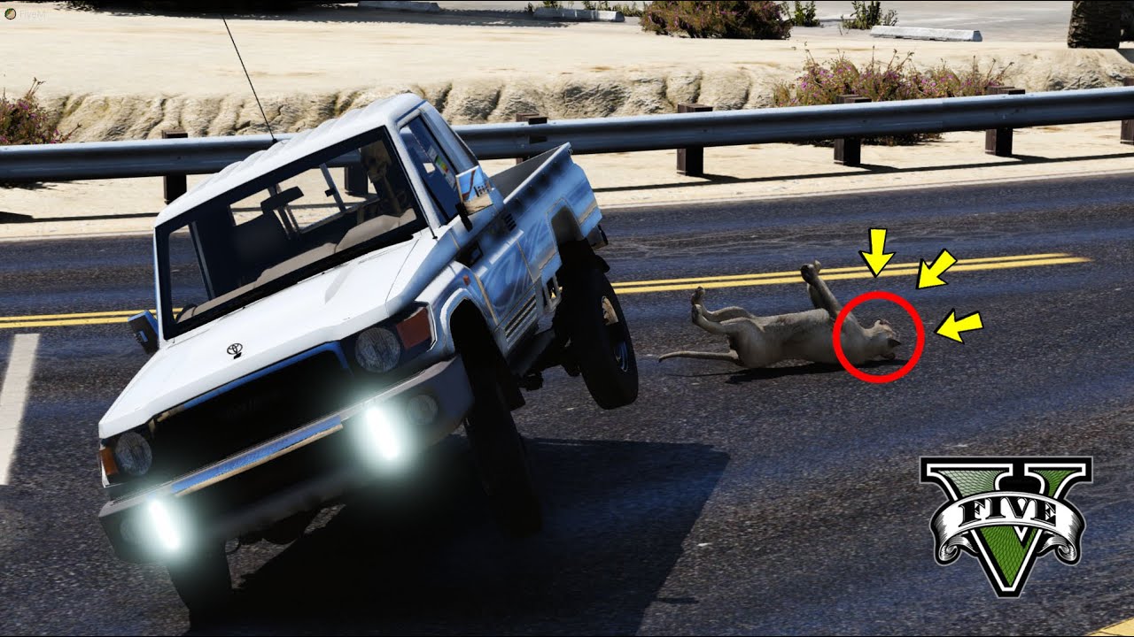 فلم قراند 5 - هيكل عضمي دعس نمر بالشاص  😨 !! | GTA 5