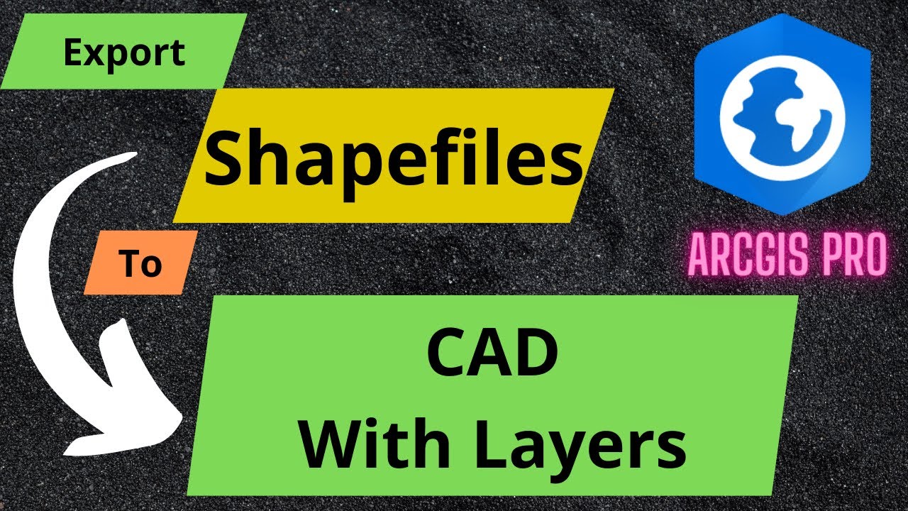 Arcgis Pro: Convert Shapefiles to dwg (cad drawing with attributes and layers)