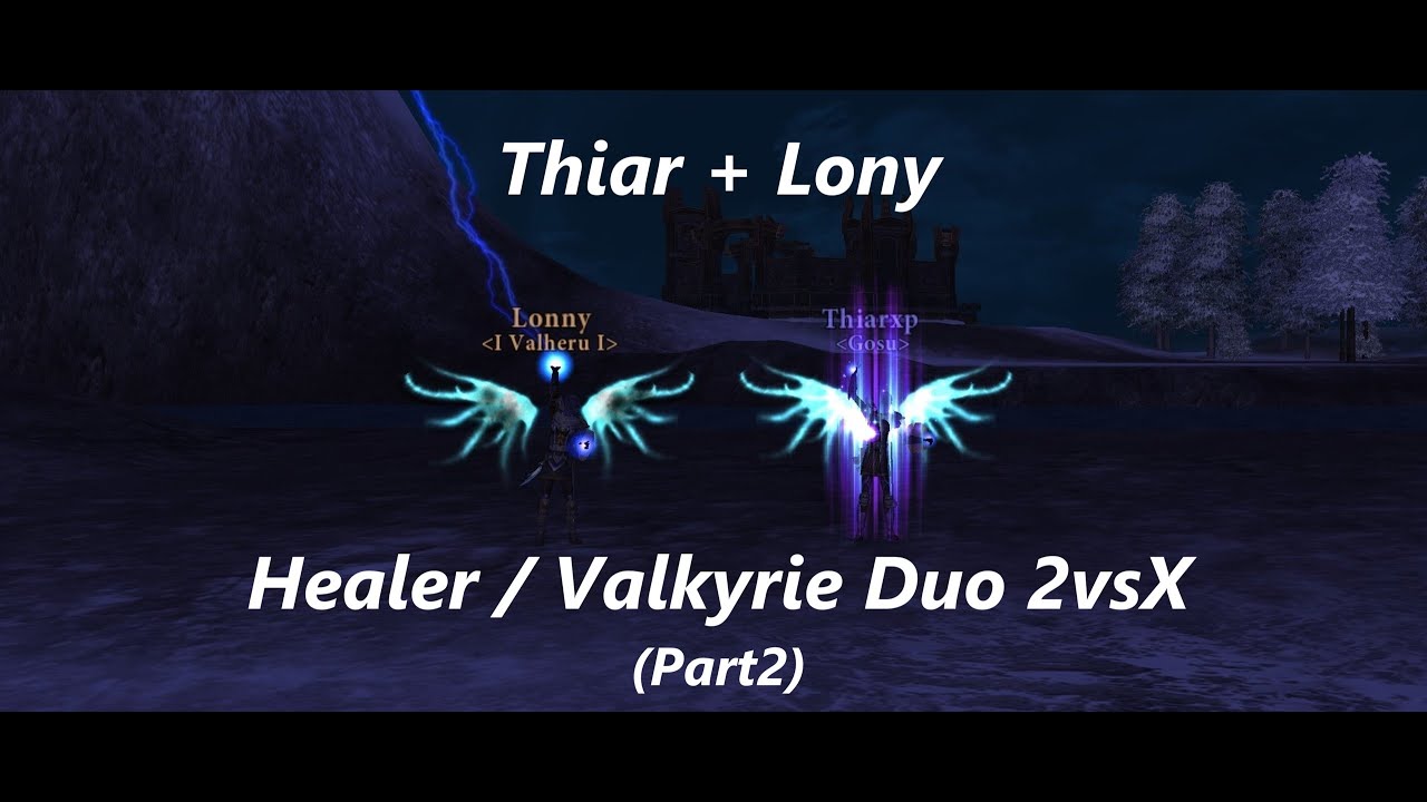 DAoC Eden Season 2 2024 - Healer PoV Thiar Lony Duo Healer/Valkyrie 2vsX (Part 2)