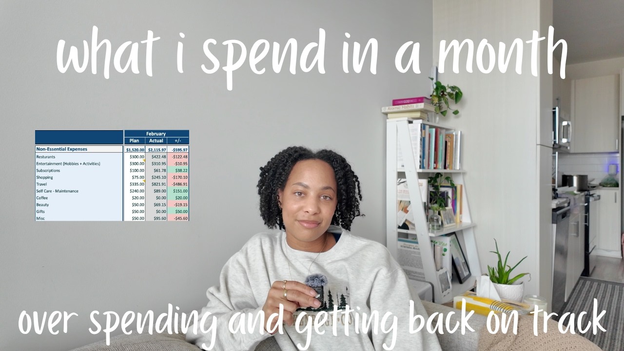 What I Spend in a Month: Overspending and Setting a Budget | Budgeting and Saving Tips