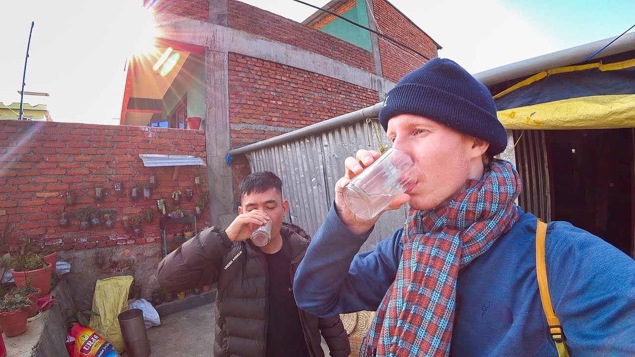 Выпивка с жителями деревни в Непале🇳🇵Непальский ракши