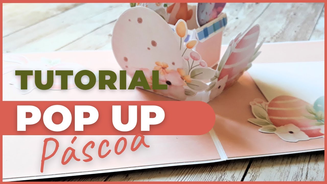 Como fazer um cartão postal pop up de #páscoa