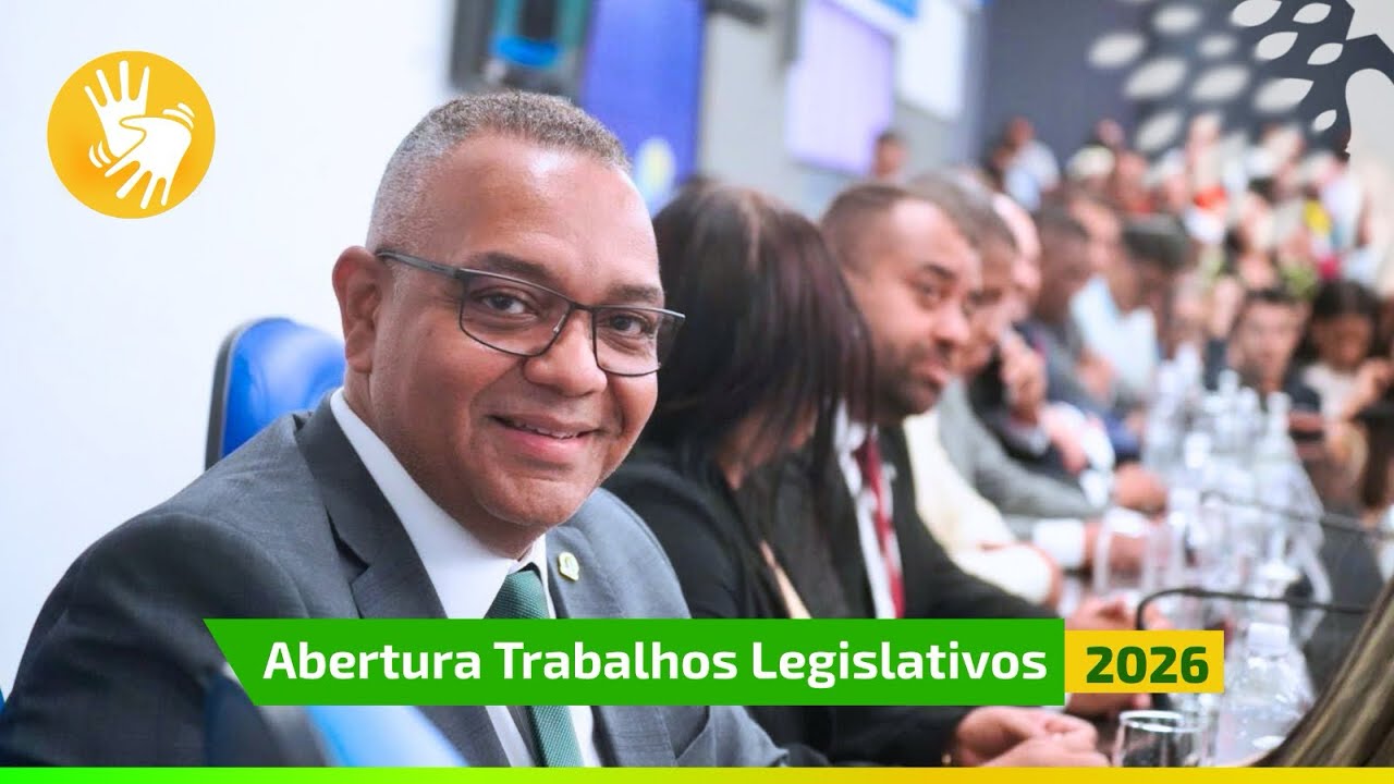 Abertura dos Trabalhos Legislativos em 2026 em Camaçari | Libras