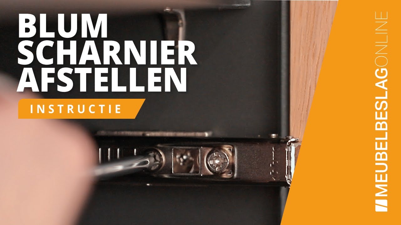 Hoe kan ik een Blum scharnier afstellen? | MEUBELBESLAGONLINE