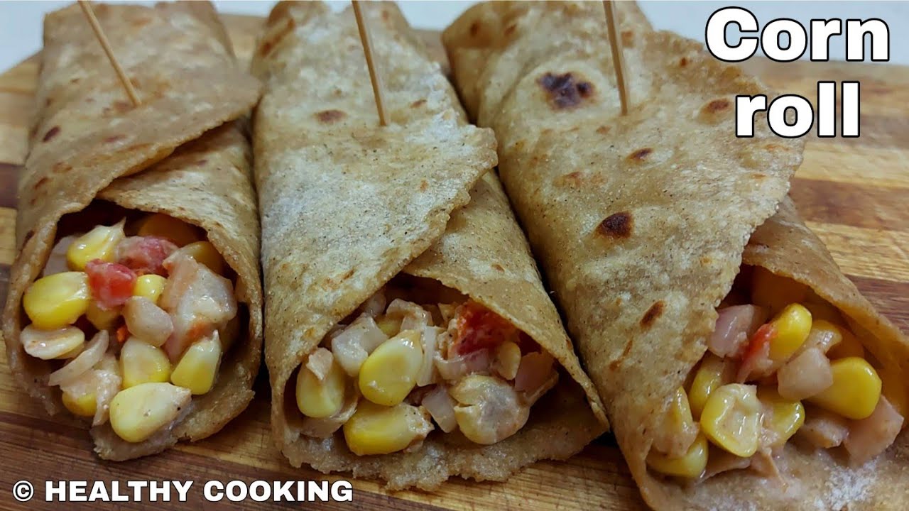 Leftover chappathi rolls |sweet corn roll |corn wraps |Healthy cooking