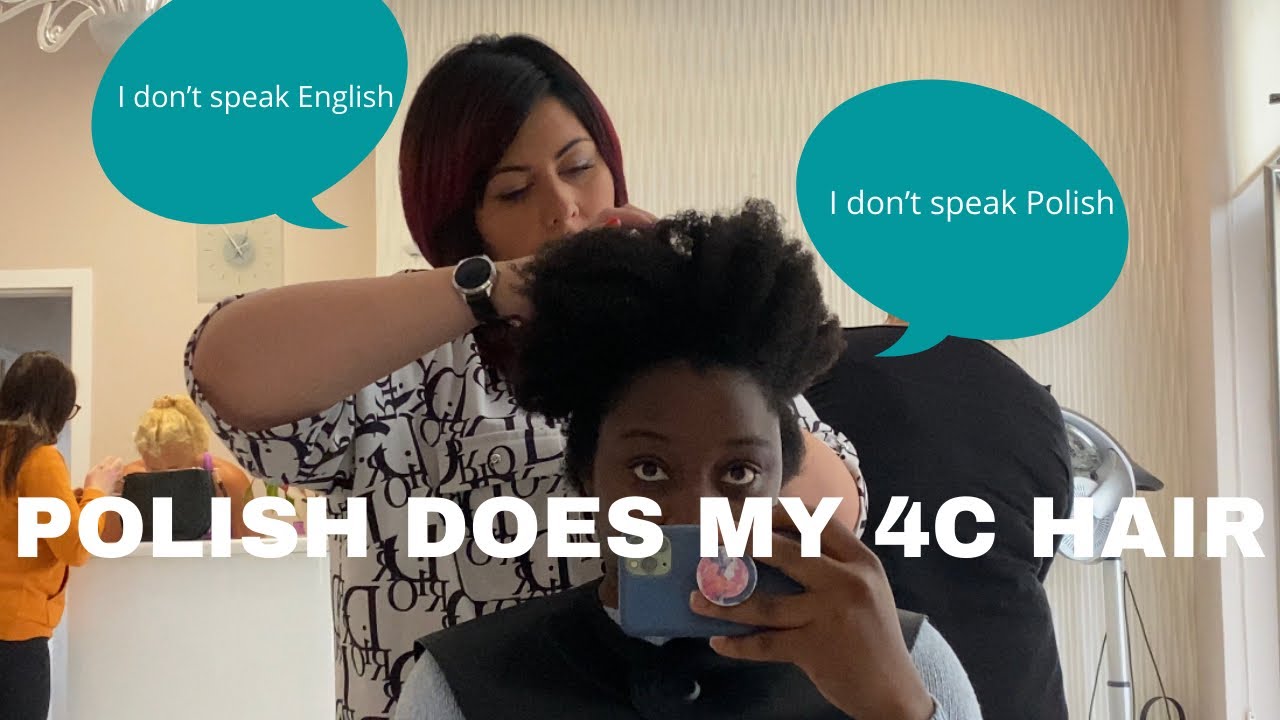 BLACK GIRL DOES HAIR IN POLAND | SHOCKING RESULTS |4C HAIR : Living in Poland #22