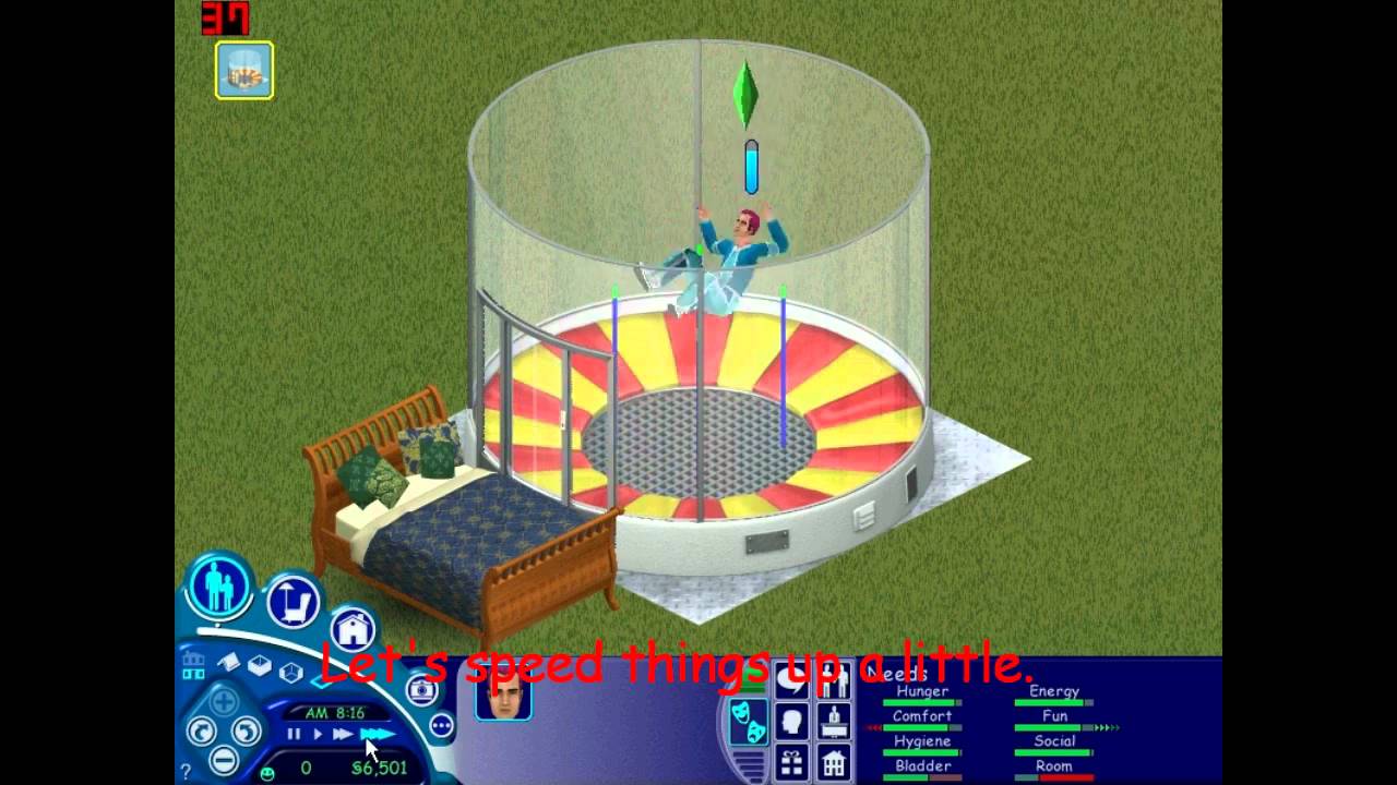 The Sims 1 - Skydiving Simulator Death