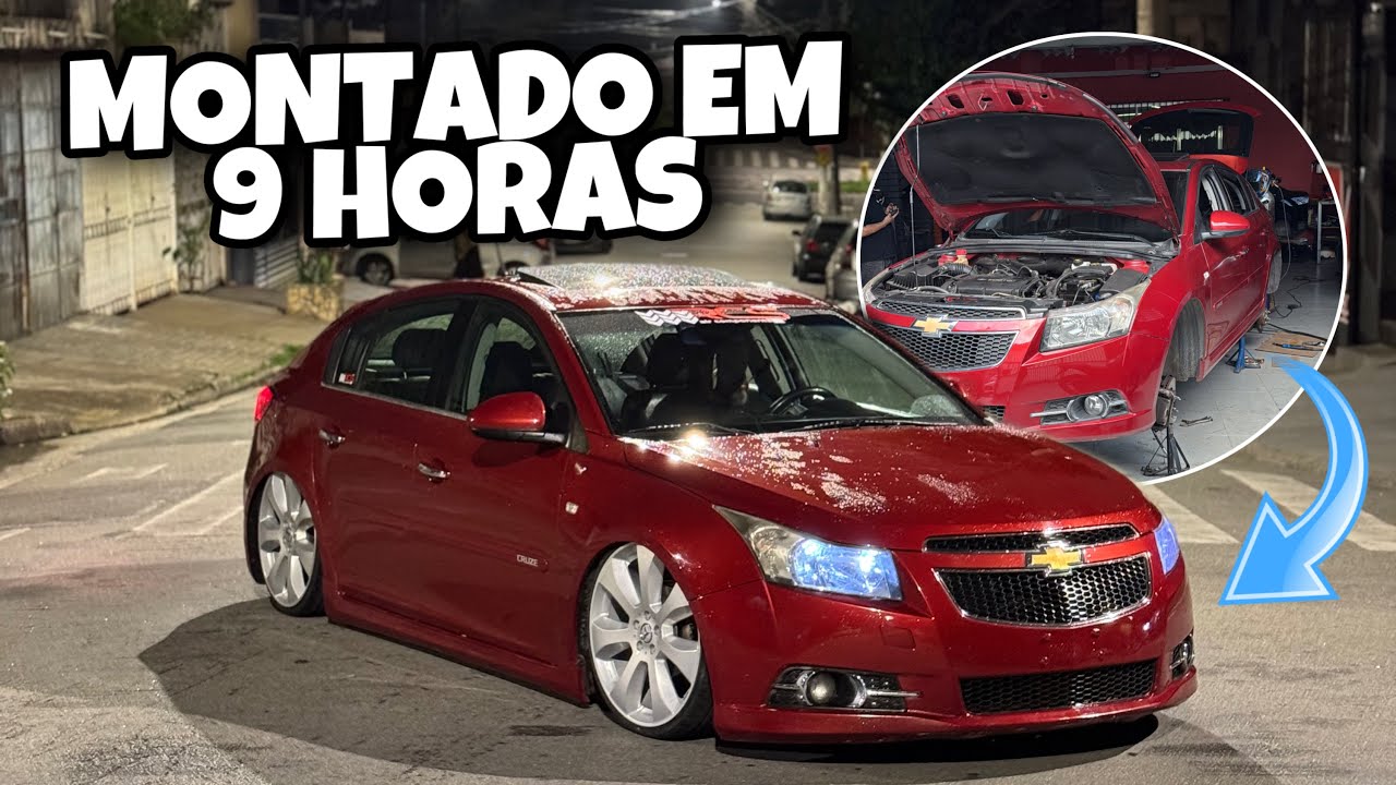 MONTANDO UM CRUZE EM 9 HORAS , SUSPENSÃO A AR E ARO 20 🔥