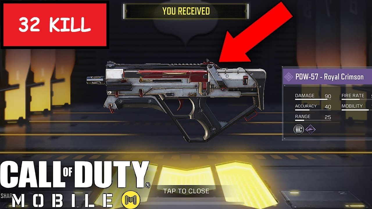 *NEW* PDW-57 ROYALE CRIMSON | CALL OF DUTY MOBILE | LEGENDARY PLAYER