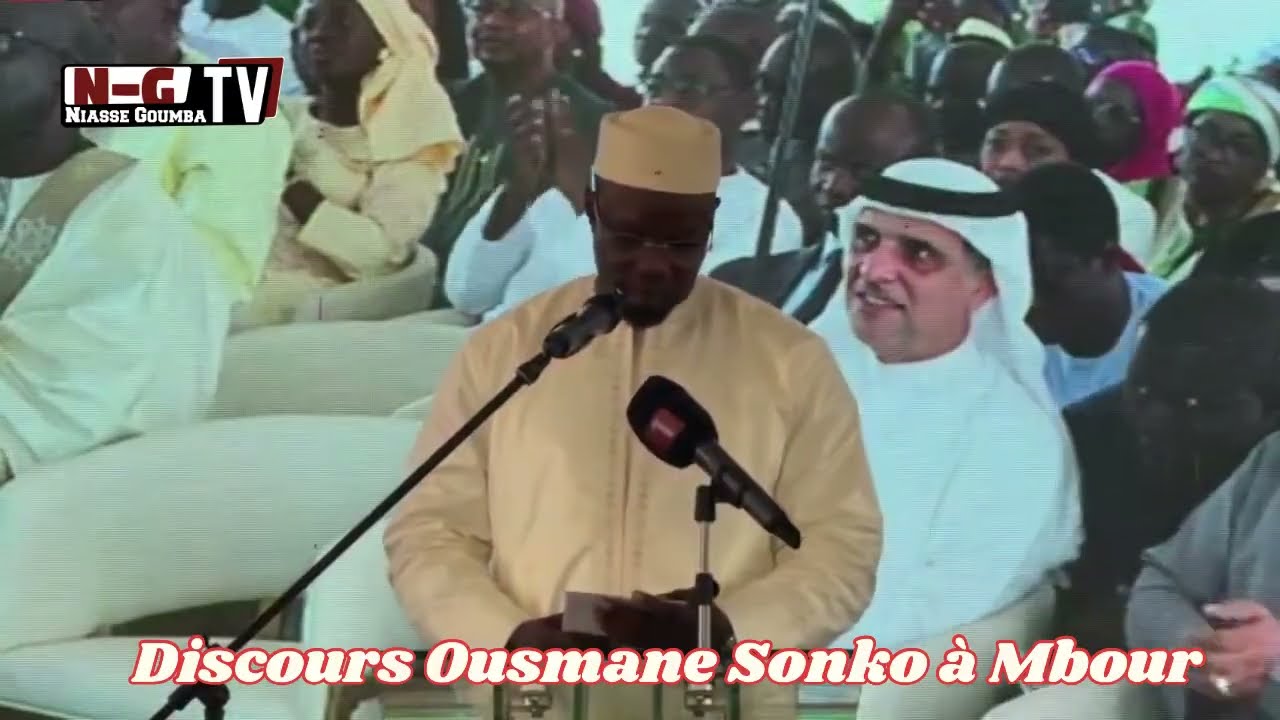 Mbour : Discours du P.M Ousmane Sonko Inauguration du Centre Formation Professionnelle (CFP)