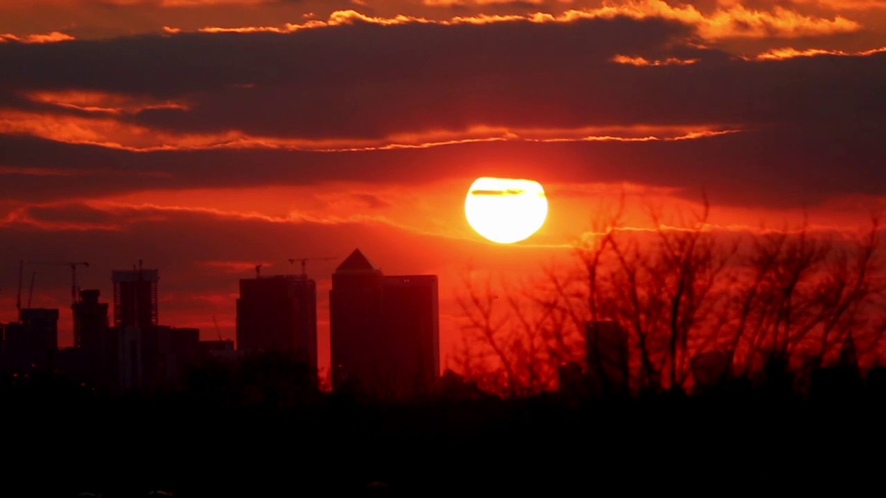 Sunset over Canary Wharf London #2