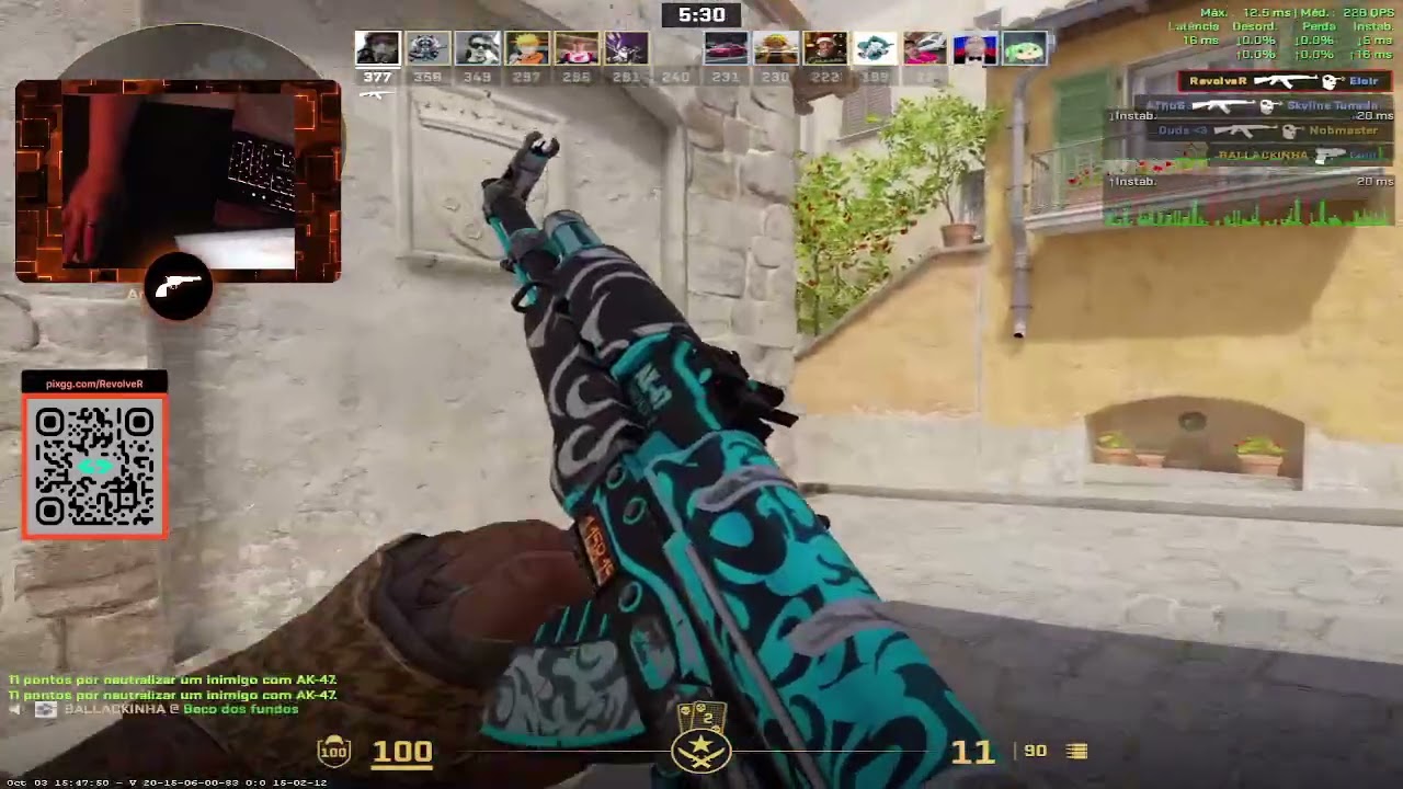 Deathmatch CS2: amassando a galera na Inferno com a AK-47