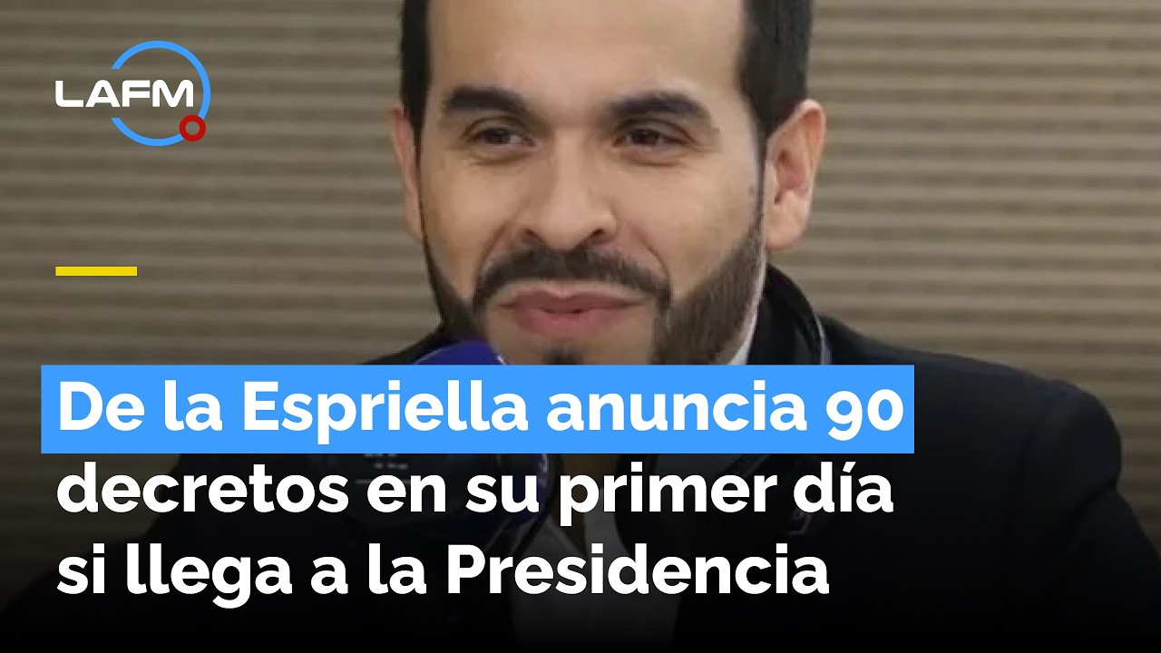 De la Espriella anuncia 90 decretos para su primer día si llega a la Presidencia de Colombia