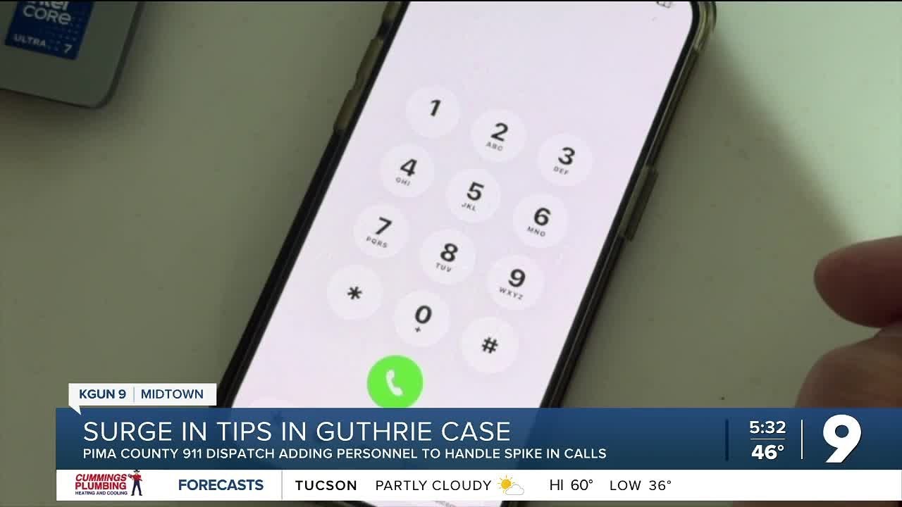 PCSD adds staff as tip calls surge in Guthrie case