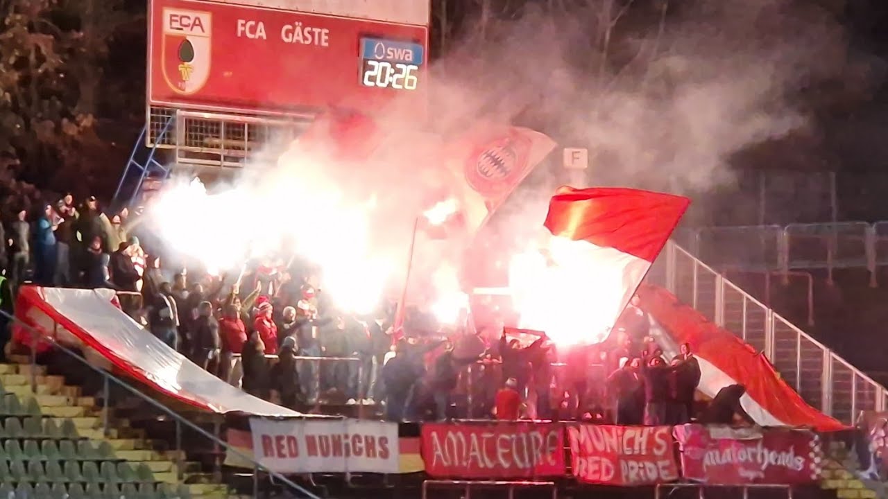 06.12.2024 FC Augsburg II - Bayern Amateure 1:3, Pyro & Support
