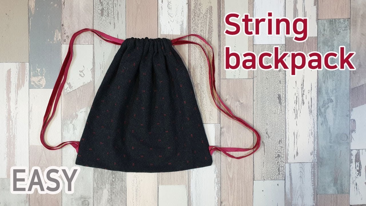 스트링백팩 만들기/String backpack