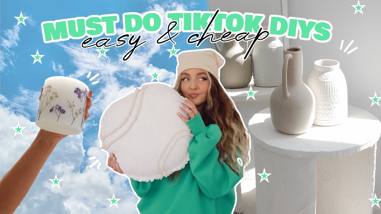 aesthetic diys inspired by tiktok 🦋 (actually easy + affordable)