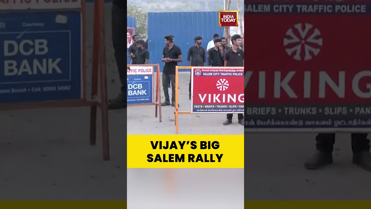 Actor Vijay&rsquo;s TVK Rally in Salem Today Amid Tight Security Arrangements | #vijay #vijaytvk