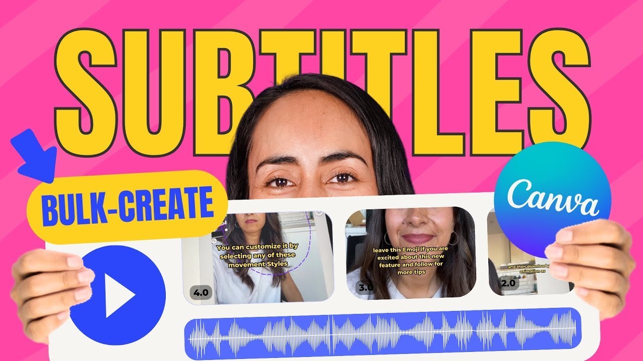 Effortless Subtitles: Bulk Design with Canva💡