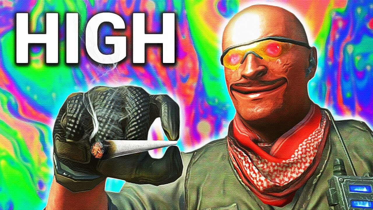 Playing Call of Duty While High