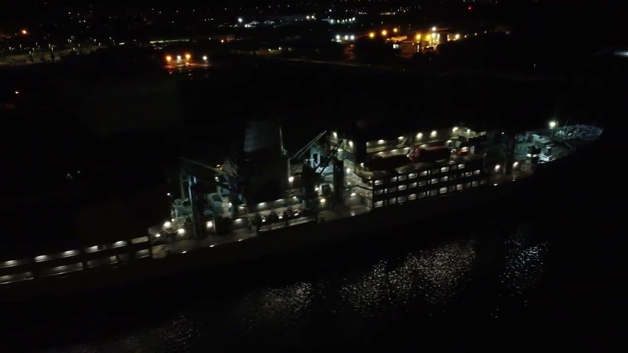 Wallasey UK, ENS Luxor, drone night flight 06.09.2022
