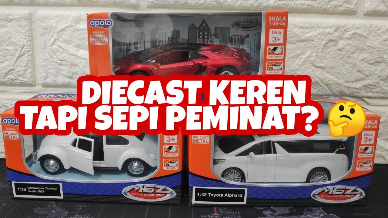 Review Diecast Apolo : Toyota Alphard, Lamborghini Aventador, VW Beetle