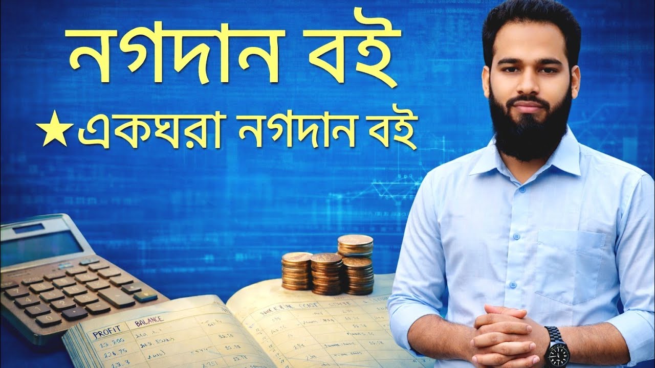 একঘরা নগদান বই | Single Column Cash Book Bangla Tutorial | HSC Accounting