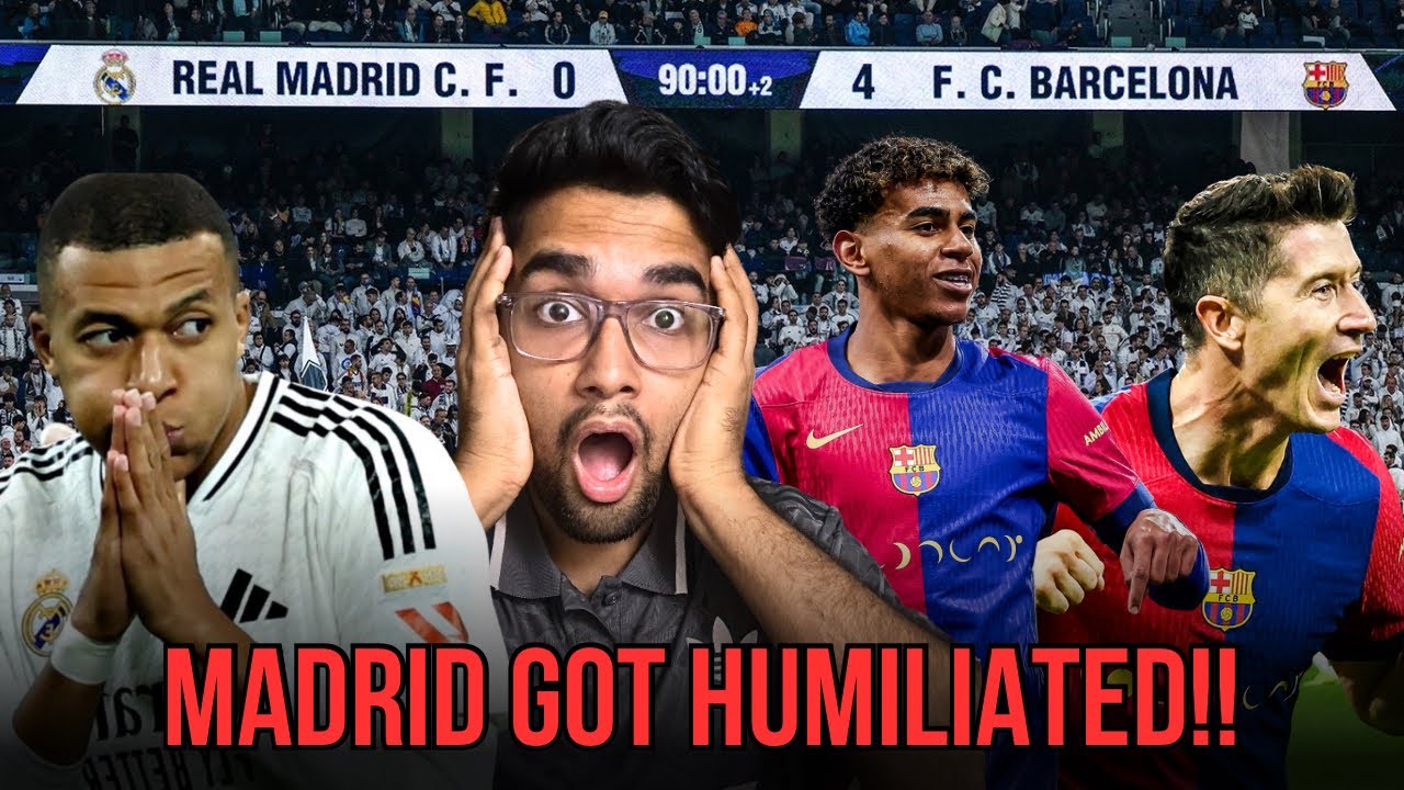 Real Madrid Fan REACTS to Barcelona DEMOLISHING Real Madrid 4-0!