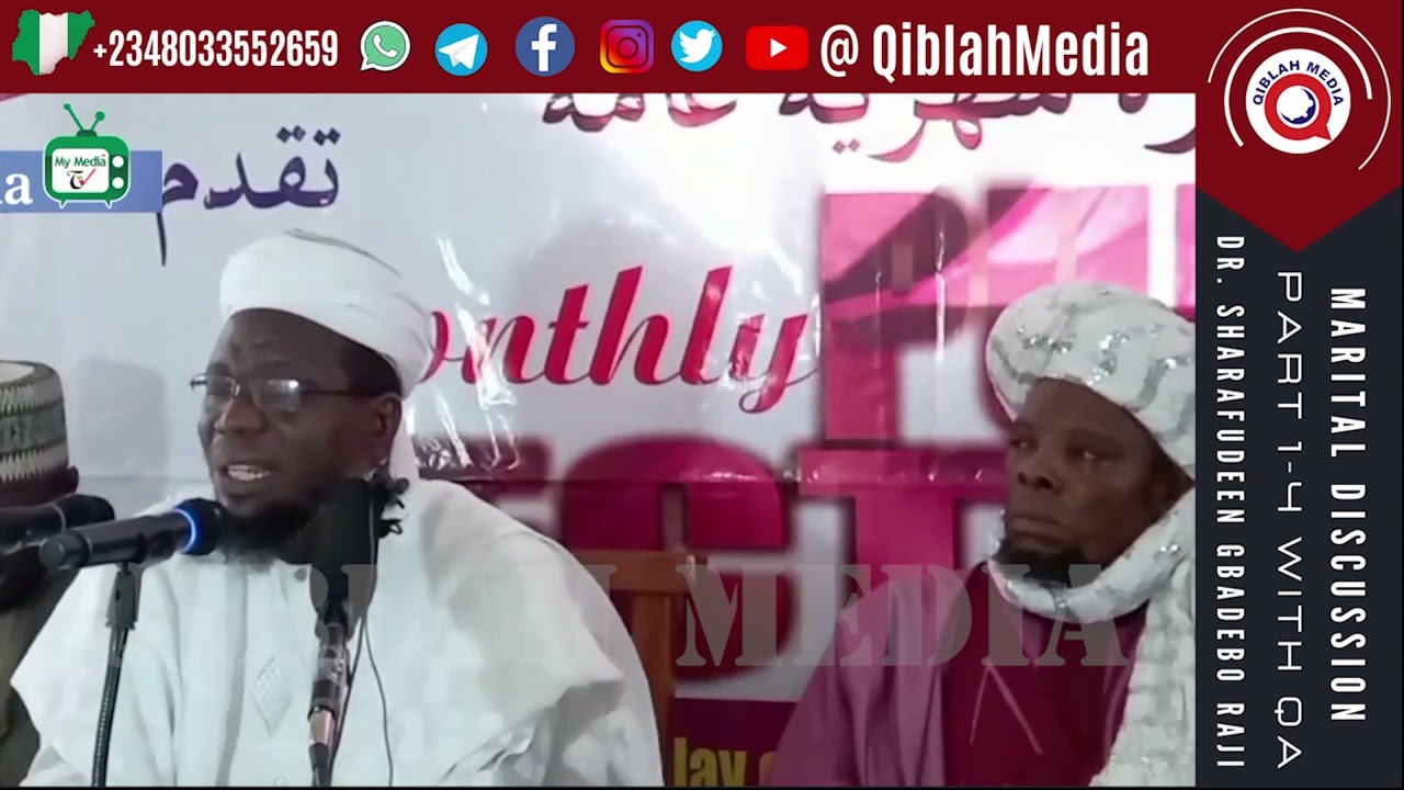 MARITAL DISCUSSIONS II DR SHARAFUDEEN GBADEBO RAJI