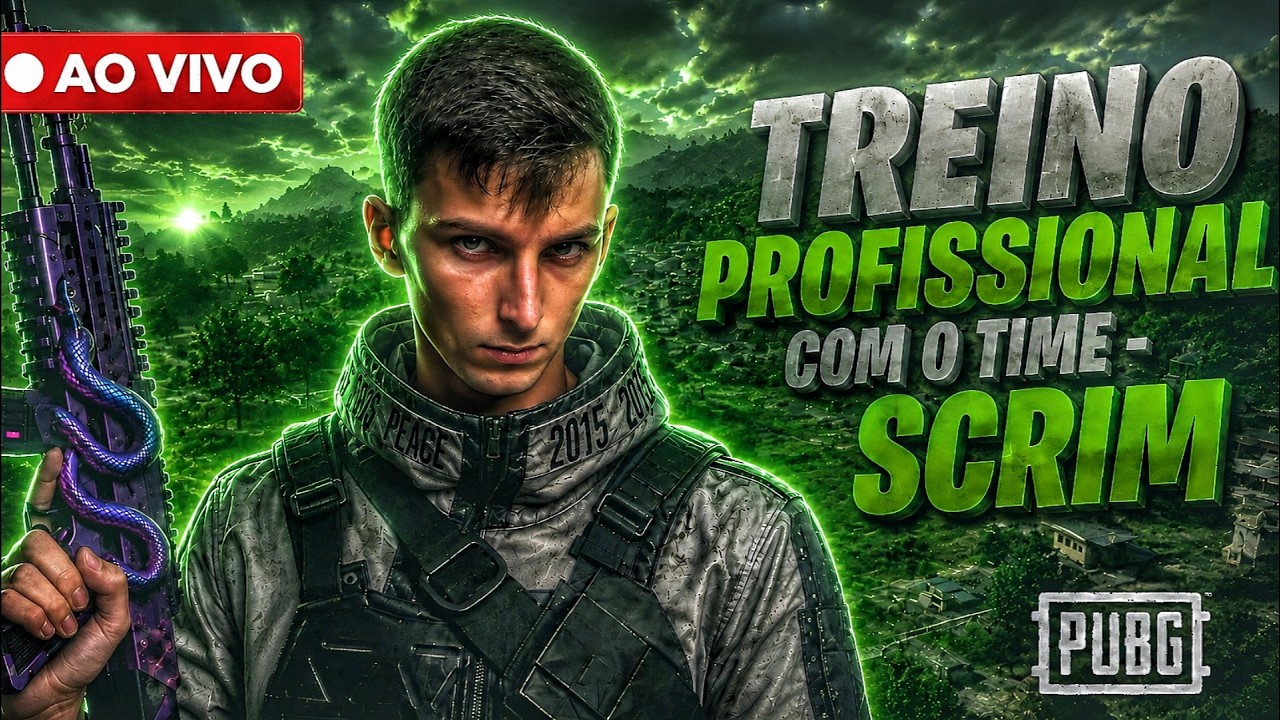 🟢 AO VIVO SCRIM PROFISSIONAL DURANTE A MANUTEN&Ccedil;&Atilde;O DO PUBG 🔥👽 // 👉🏻 !pix !meta !apoiar !aulas !scrim