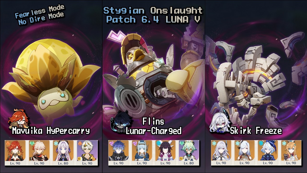 【原神/GI】Sytgian Onslaught | Version 6.4 LUNA V - Fearless Mode Difficulty 5 Clear!