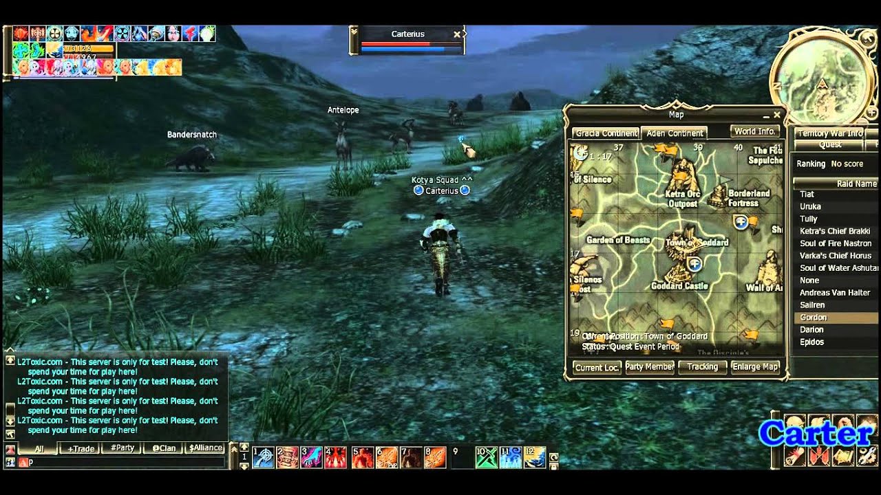 Road to Gordon 87 lvl