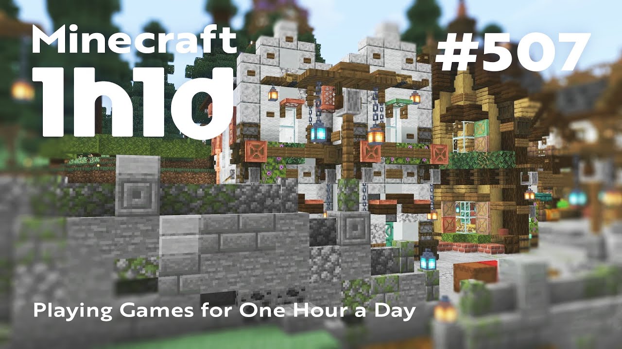 Minecraft | 1日1時間プレイ（実況なし） | 双子の家を建てる | 1h1d - Part 507