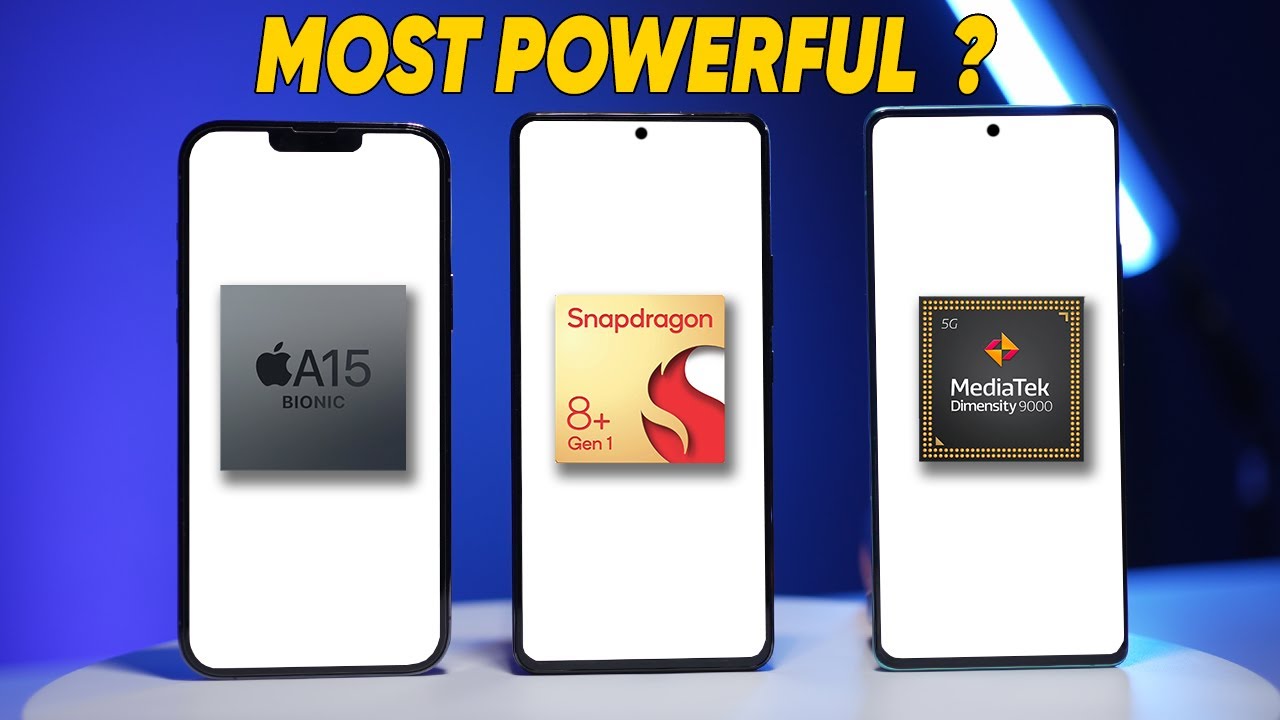 Most Powerful SOC Comparison - Snapdragon 8+ Gen 1 vs Dimensity 9000 vs A15 Bionic !!