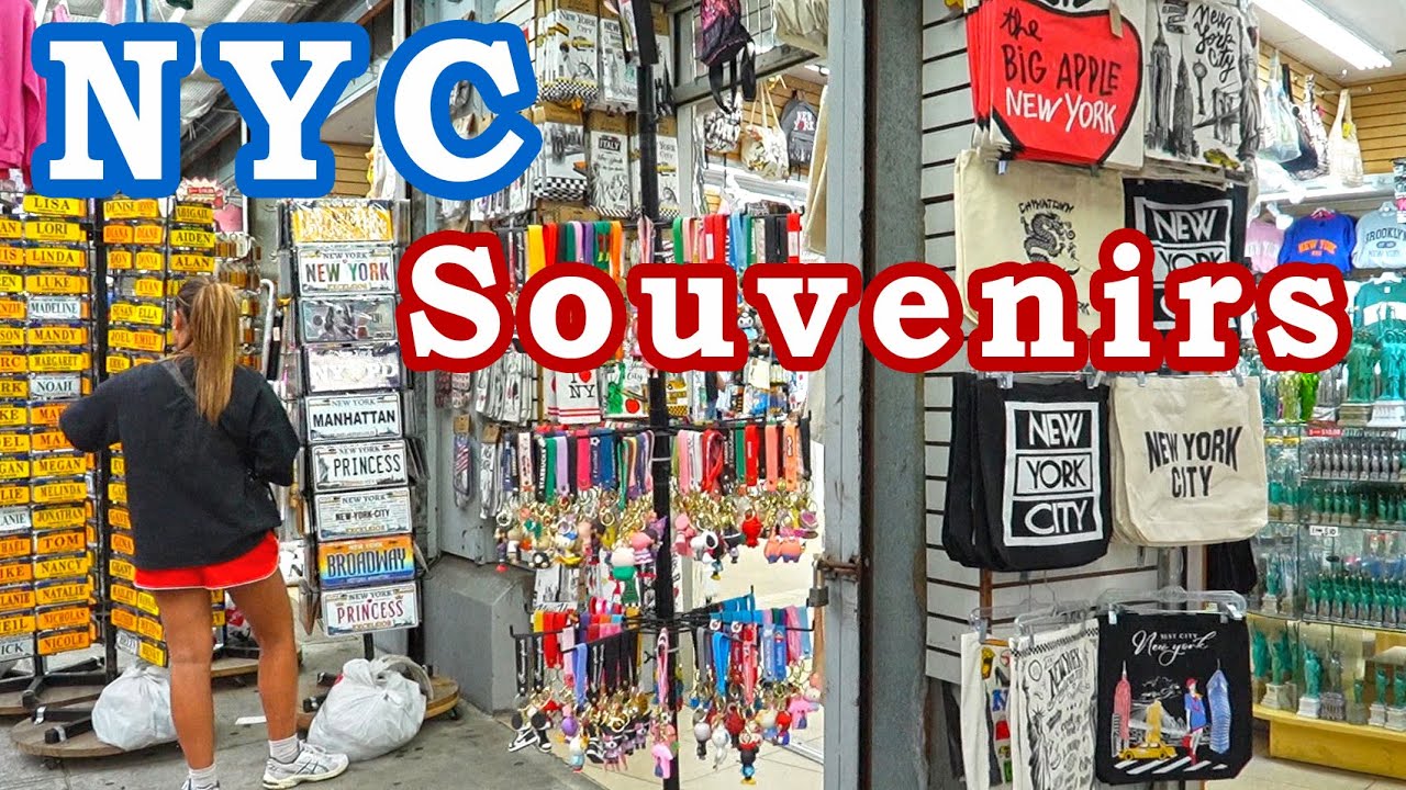 NYC souvenir shopping on Canal Street