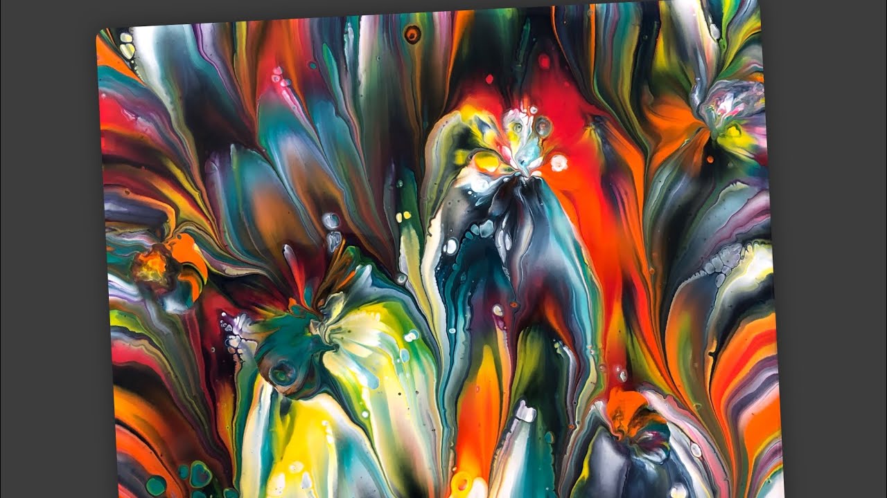 Amazing New Triple dipping onto Bubble wrap paper experiment with awesome excellent results