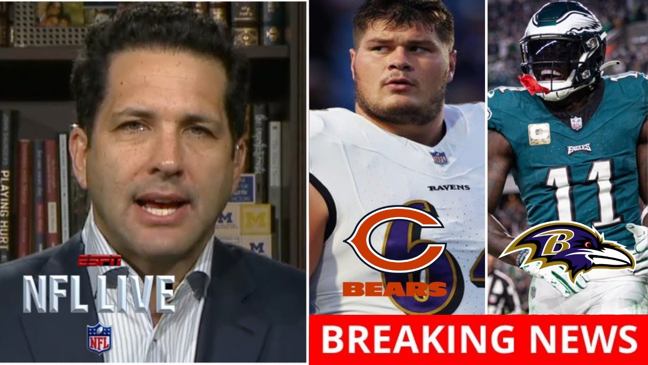 NFL LIVE | Adam Schefter latest on NFL Free Agency: Bears sign Tyler Linderbaum, AJ Brown to Ravens?