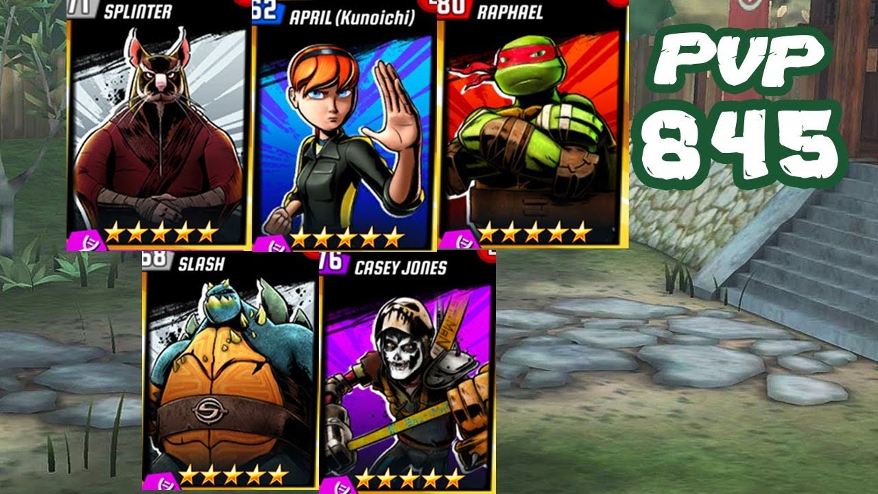TMNT Legends PVP 845 - Raphael / Splinter / Casey / April Kunoichi / Slash