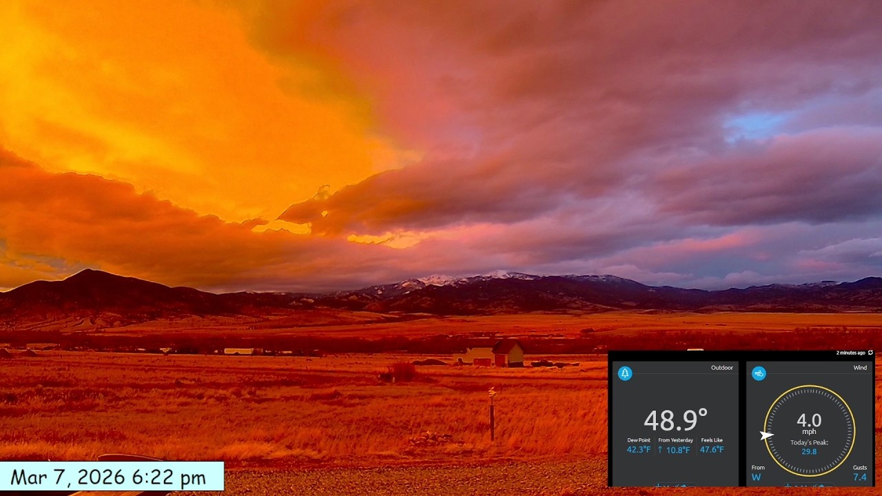 Weathercam timelapse March 7, 2026