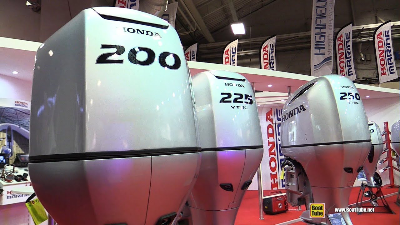 2016 Honda Outboard Engine BF200 BF225 BF250 - Walkaround - 2015 Salon Nautique de Paris