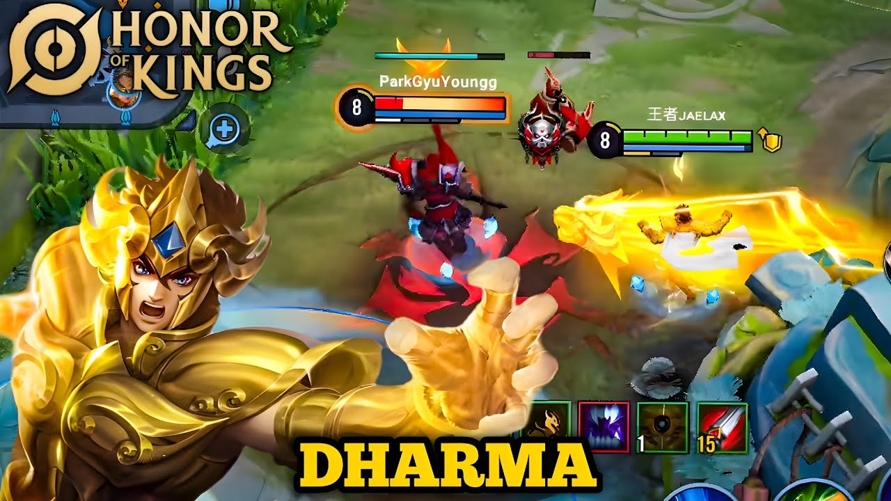 LEGENDARY DHARMA BEST JUNGLE PLAYS ( Build & Arcana ) Honor of kings Rank Gameplay | HOK 2025!!