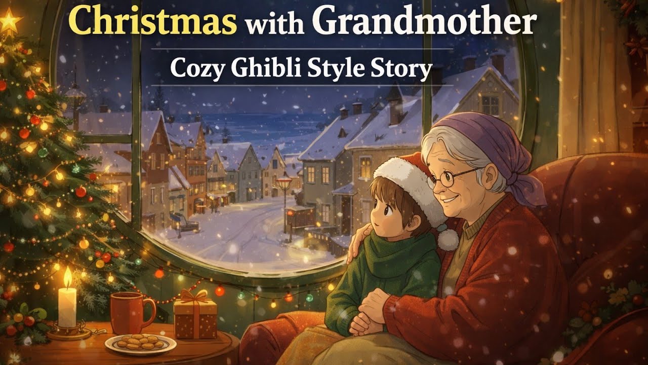 Christmas With Grandmother 🎄 | Cozy Ghibli Style Winter Story#christmas #ghiblistudio @GhibliDayss 