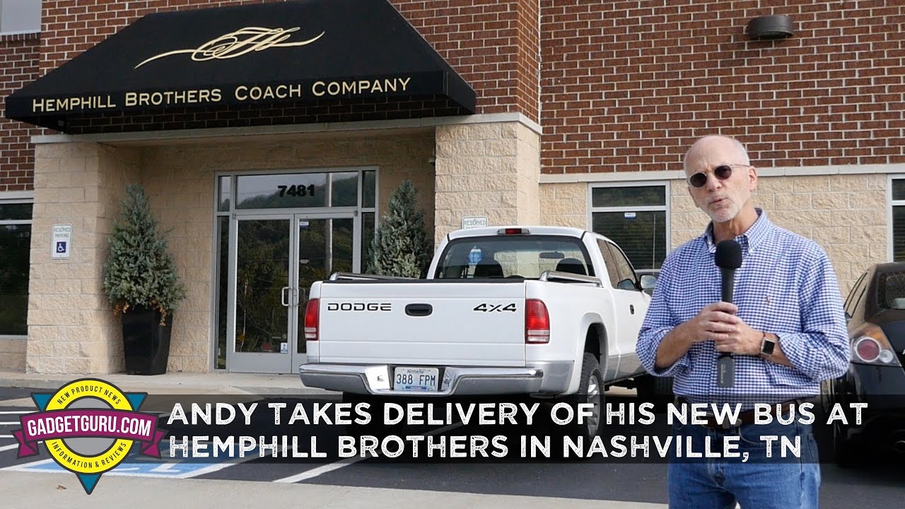 Andy Takes Delivery Of His New Bus At Hemphill Brothers Coach In Nashville