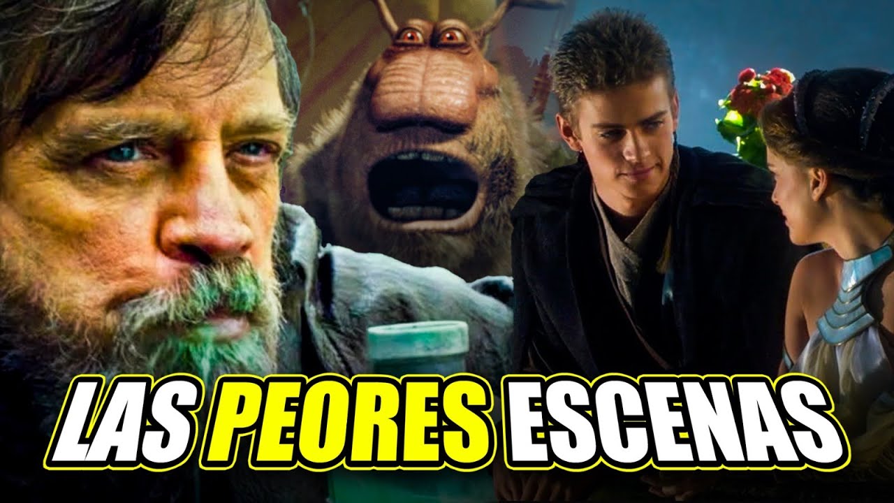 🤢¿Cuáles son las PEORES ESCENAS de STAR WARS?
