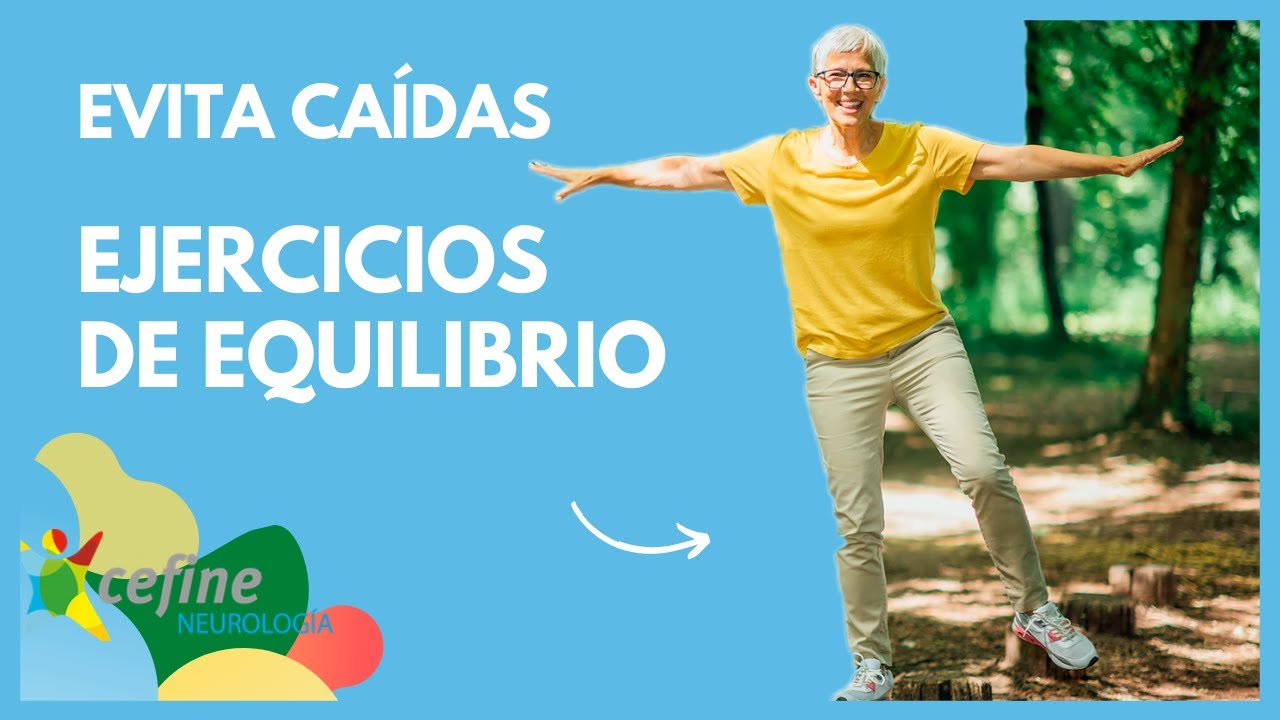 EJERCICIOS DE EQUILIBRIO para EVITAR CAÍDAS ▶️ - Prevención de caídas  (1/2)