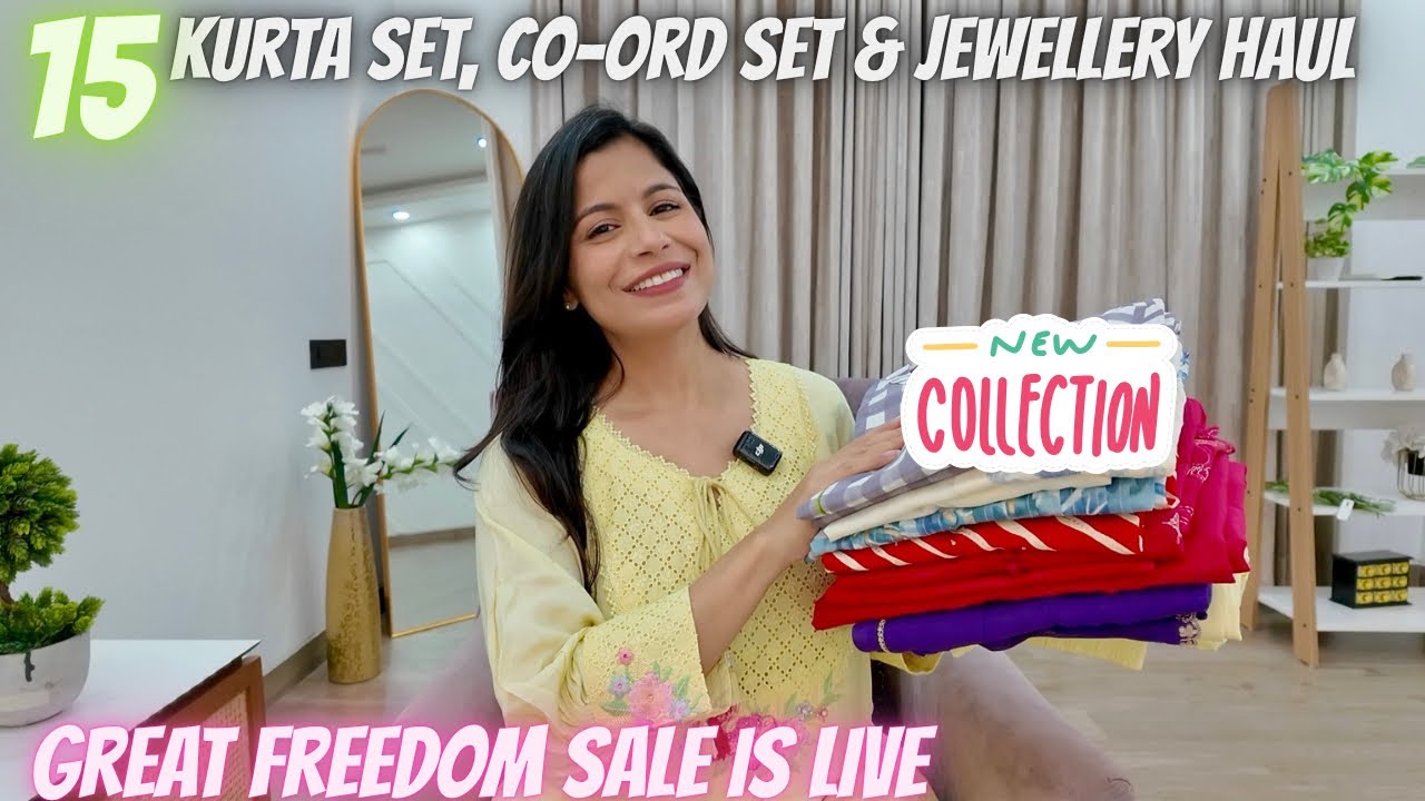 New Kurta Set, Co-ord Set & Dainty Jewellery Haul l Great Freedom Sale 2026 l Amazon Kurti Haul