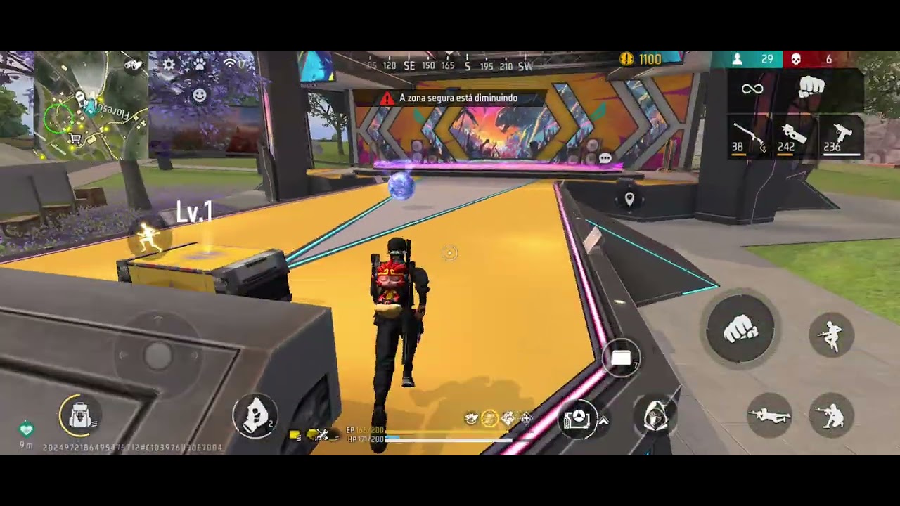 FREE FIRE: partida solo vs mapa #002 #ffbestplays #001 #viral 