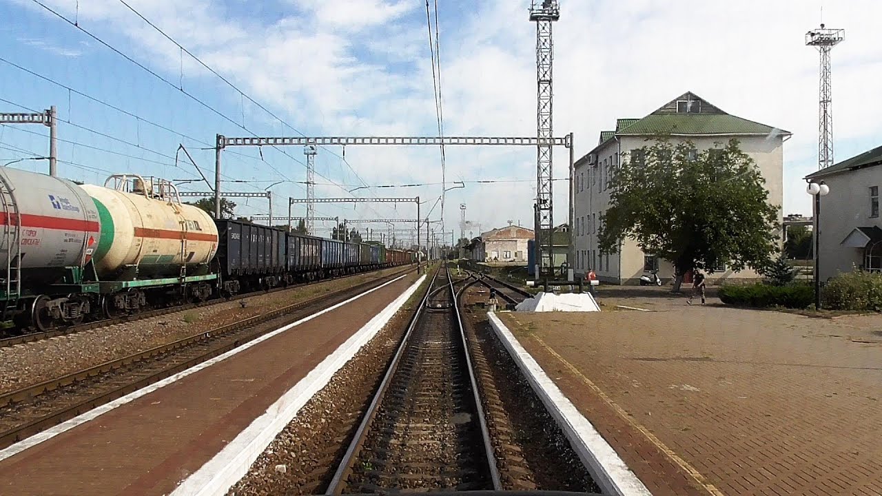 Киев-пасс - Полтава-Киевская! Train Ride (HD front viev)