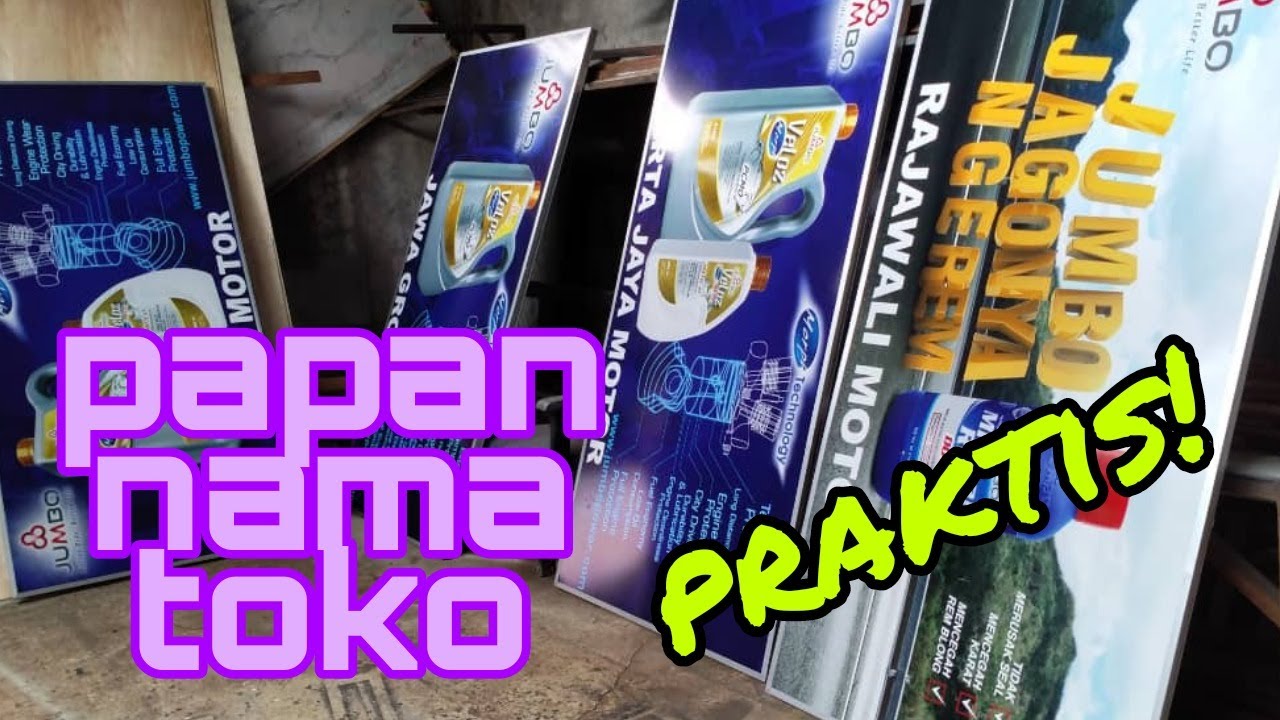 Pembuatan Papan nama toko yang simpel dan hasil memuaskan....