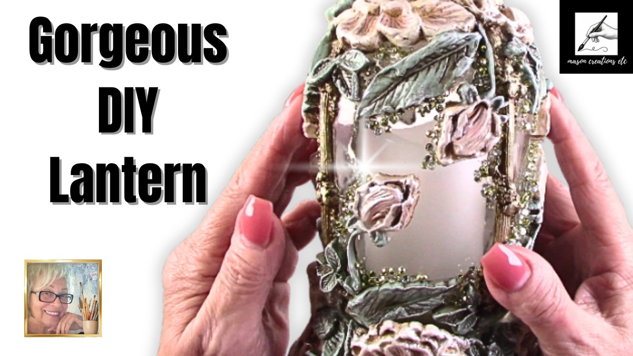Декоративный фонарь своими руками | Дизайн из самозатвердевающей глины и стеклянной банки